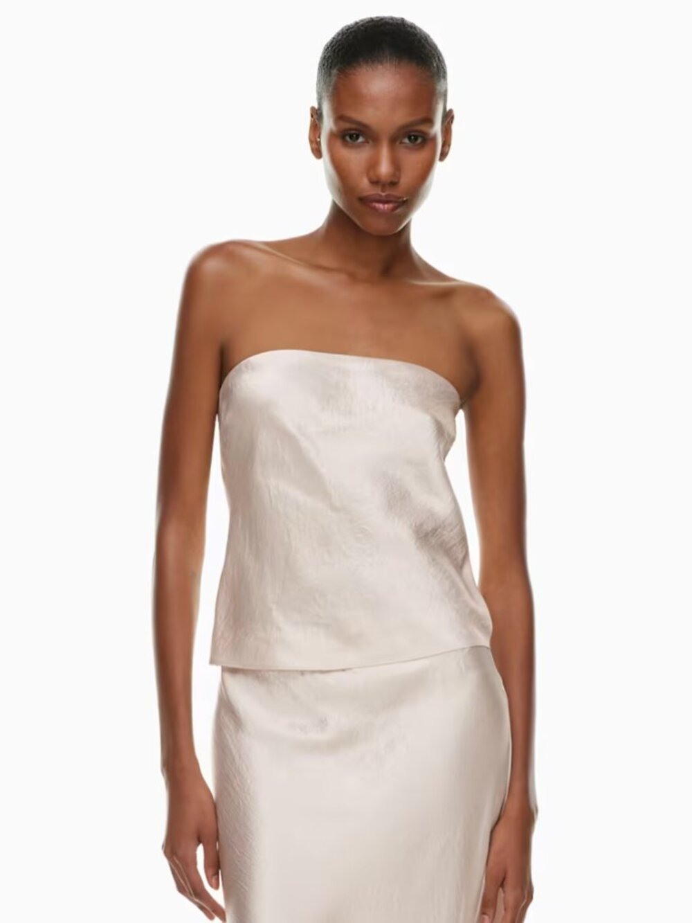 Aritzia Babaton Midtown Satin Tube Top M Denude